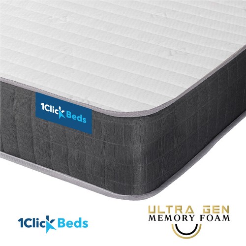 Black quilted memory - black, foam