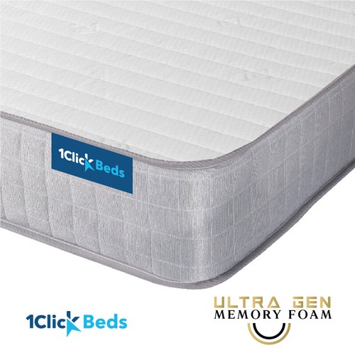 Grey quilted memory foam - grey,