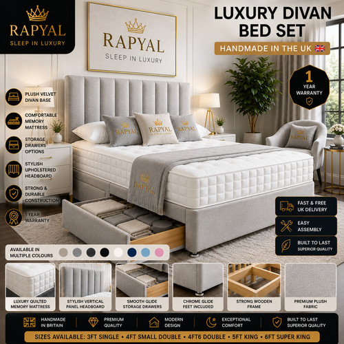 Reinforced divan bed - bed, memory