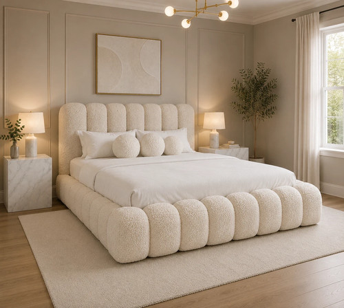 Cloud teddy boucle - cloud, upholstered
