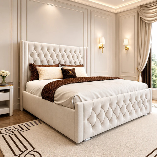 Winged panel plush velvet - panel,