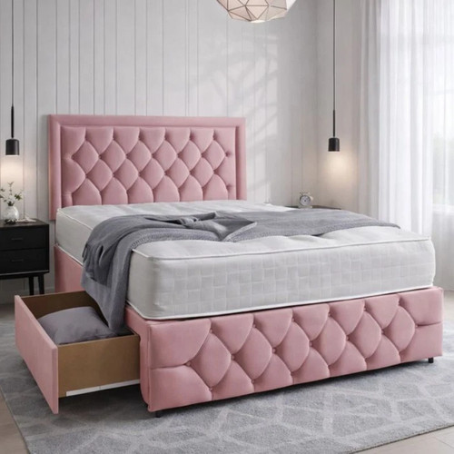 Divan chesterfield bed set - divan,
